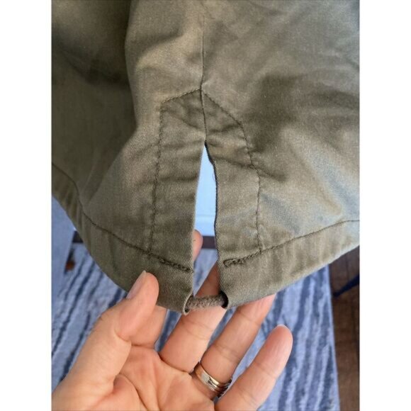 ONLY Blue Denim Military Field Utility Anorak jacket Sz M Drawstring Capsule - Picture 6 of 10